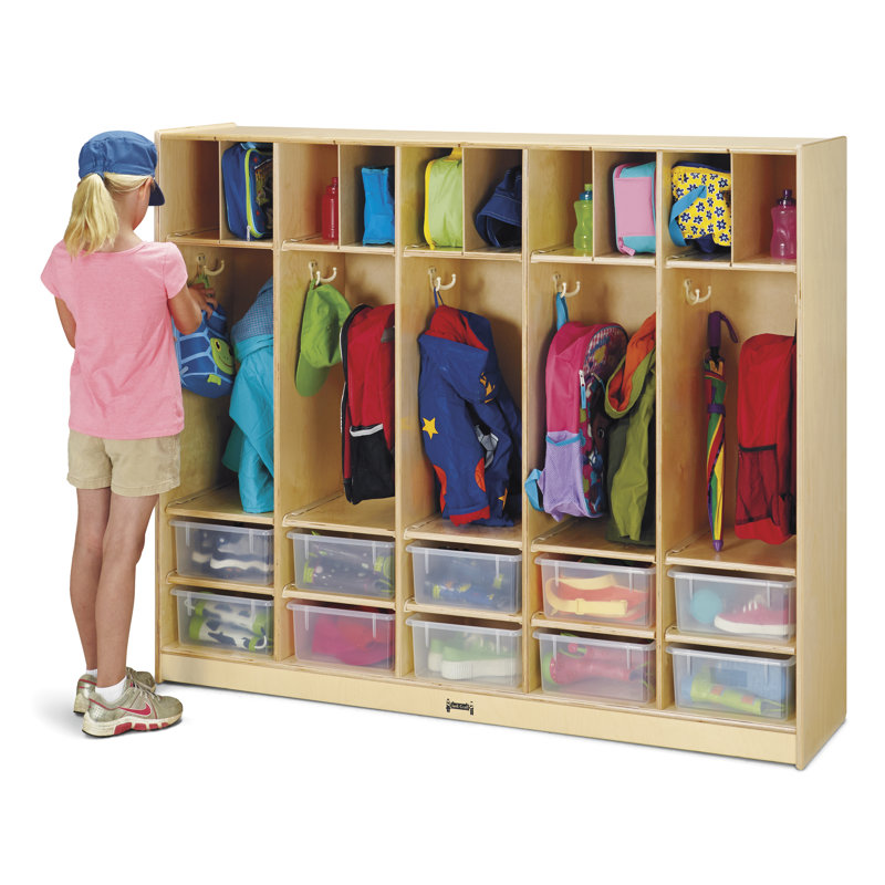 Organisateur de casier Jonti-Craft®, Avec bacs transparents