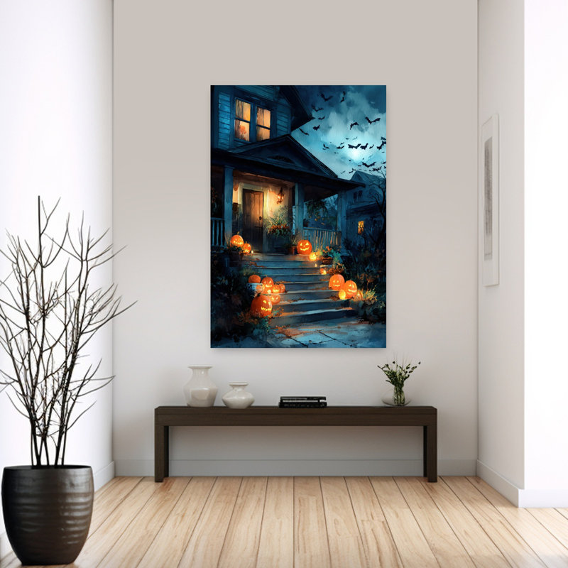 Spooky Halloween Porch, 60" H x 40" W