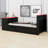 Innovative Wood Daybed with Trundle, Desk, LED Light & USB Connectivity-1239566755-1239566754