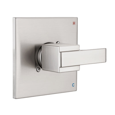 Replacement For Delta 1300/1400 & 13/14 Series Square Shower Trim Kit, Shower Cover Plate With Handle (valve& Catridge Not Inclued)