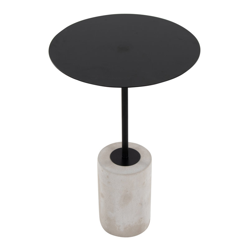 Pursley End Table, Black, Concrete
