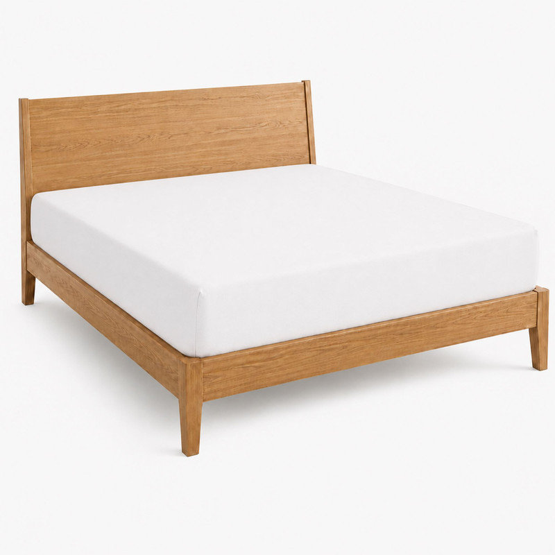 MHG Living Fitted Sheet 30 cm Deep Pocket - Fully Elasticated Polycotton Bed Sheet - Single/Double/King/Super King, White