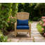 Chaise haute à dossier courbé, chaise Adirondack de patio avec osier en rotin, coussins moelleux-2097269700-2097269722