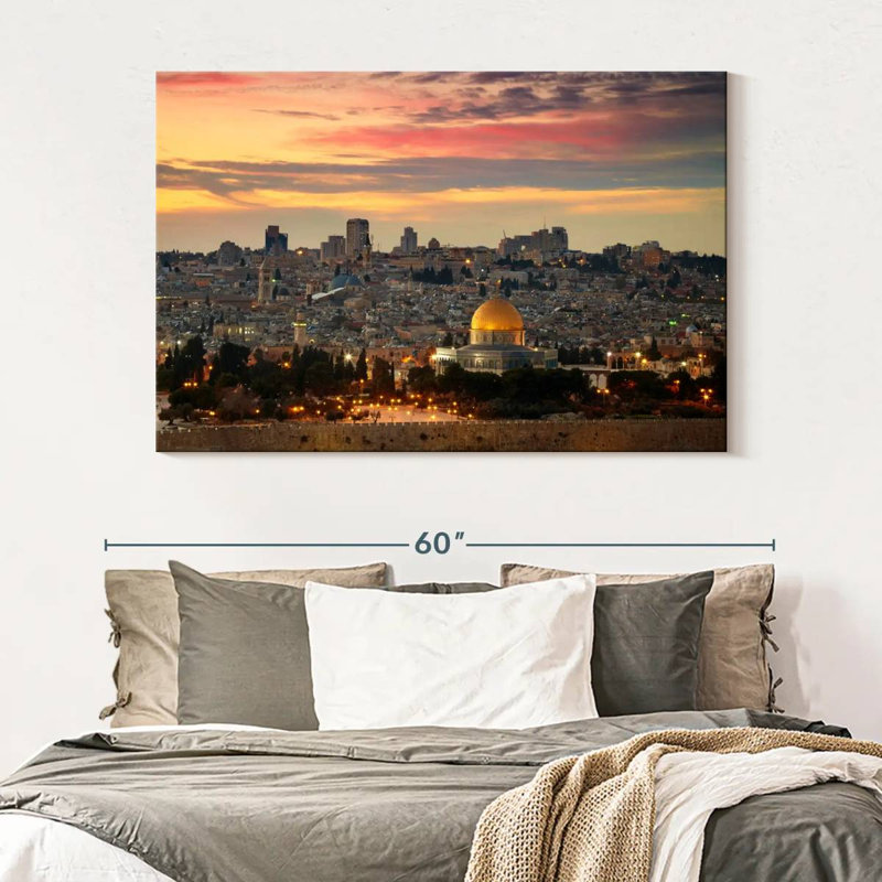 Kavia Ancient City Of Jerusalem, 34" H x 51" W