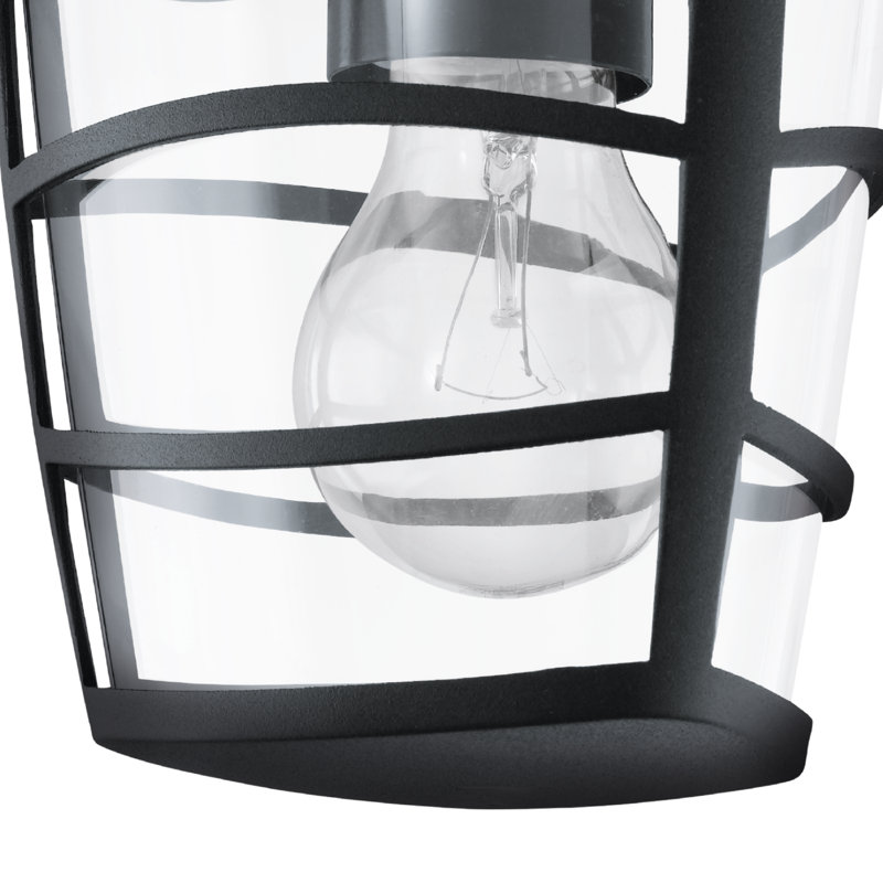 Treutlen 23cm H Outdoor Wall Lantern, Black