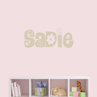 Floral Name Wall Decal