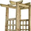 Aleksia 1.98m H x 0.6m W x 2.3m D Solid Pinewood Pergola