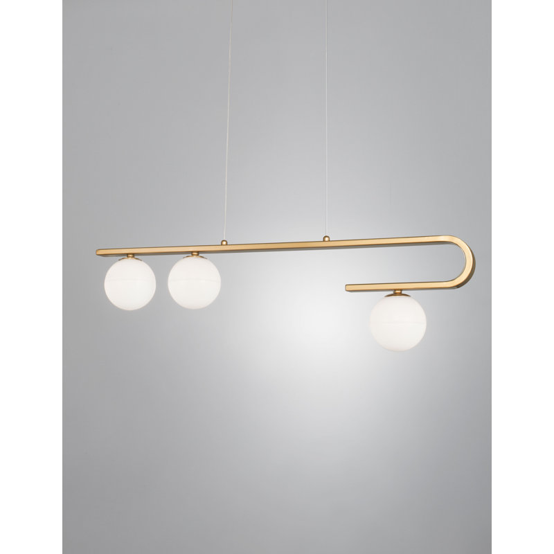 3 - Light Gold Kitchen Island Pendant