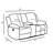 68" Wide Fabric Manual Reclining Loveseat Sofa, 2-seater Recliner Couch With Storage & Cup Holder-2109446208