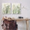  "Varied Leaves & Fronds", ensemble de 2 toiles d'art sur toile par Hannah Dawson