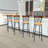 Bumpy Swivel Upholstered Adjustable Height Counter Stool with Metal Frame-381289882