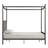 Wapakoneta Upholstered Metal Canopy Bed