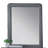 Valda Light Gray Fabric Mirror