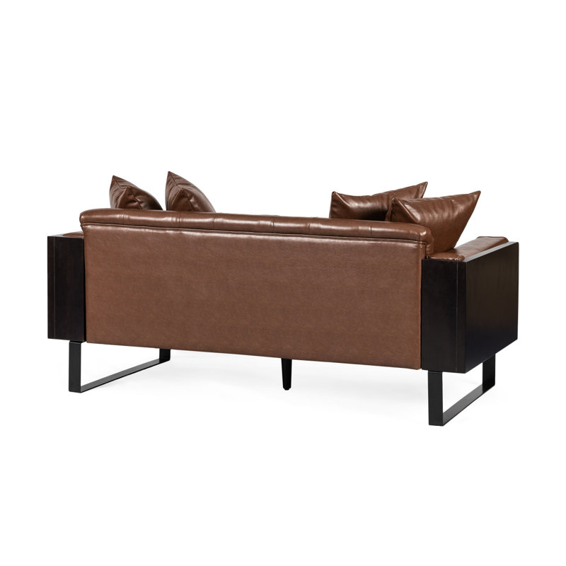 Modern Sofa Loveseat, Light Brown