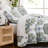 Southshore Fine Linens Infinity Grey Full/Queen 3-Piece Reversible Embroidered Medallion Quilt Set, 1 Oversized Quilt & 2 Standard Shams, 110 GSM Microfiber-1139606668-1139715033