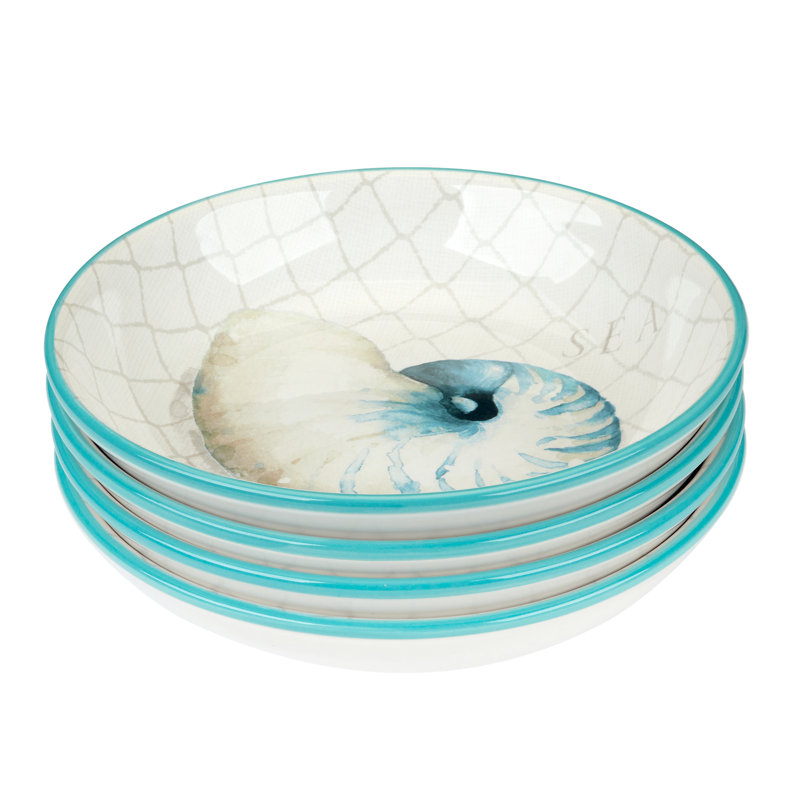 Ensemble de 4 bols à soupe Ocean View 9 po de diamètre x 2 po 38 oz