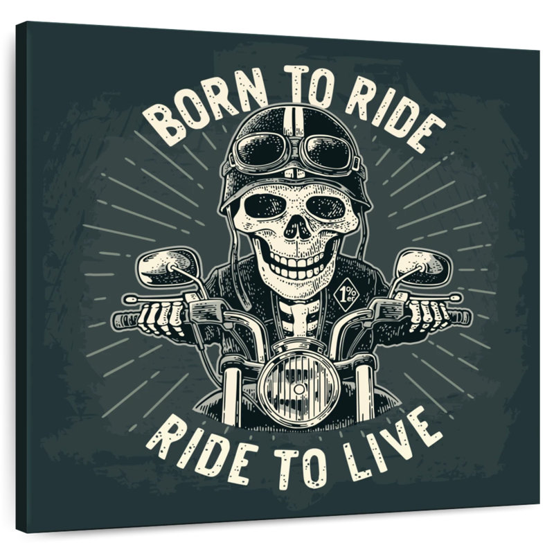 Mehar Born To Ride Poster, 20" H x 20" W