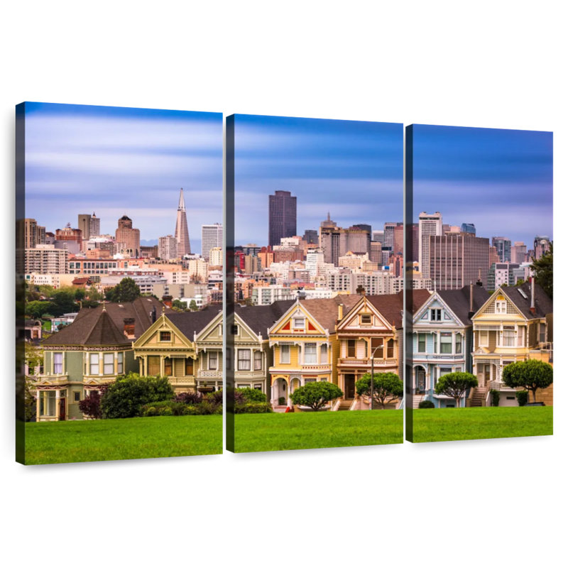 San Francisco Homes, 24" H x 38" W