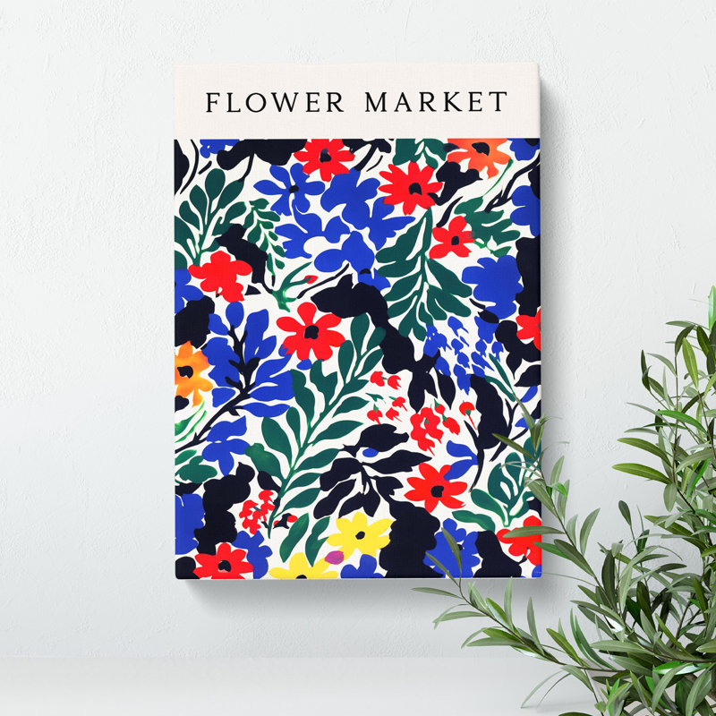 The Flower Market Exhibition No. 6 - Wrapped Canvas Print, 50cm H x 35cm W x 3cm D