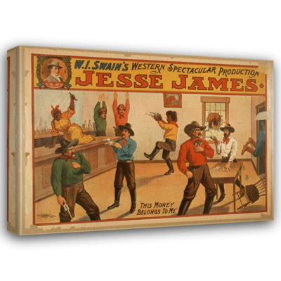 Lark Manor™ Anonymous Gallery Wrapped Canvas Art Titled: Jesse James