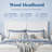 White Platform Bed with Headboard-1060103334