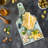 Ambesonne Paris Tempered Glass Cutting Board Floral Eiffel Tower Layout White Multicolor
