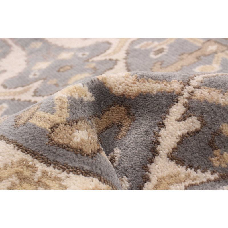 Tapis unique gris de 2 pi 7 po x 9 pi 11 po Philmont