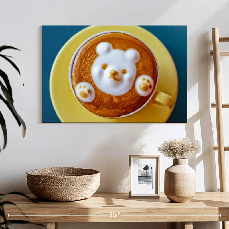 Café au lait Yarlin Bear, H 16 po x l 24 po