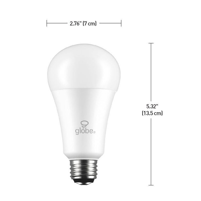 16 watts (100 watts équivalent), ampoule a21, ampoule non-activable, blanc chaud (3000k) e26/moyen (standard) base