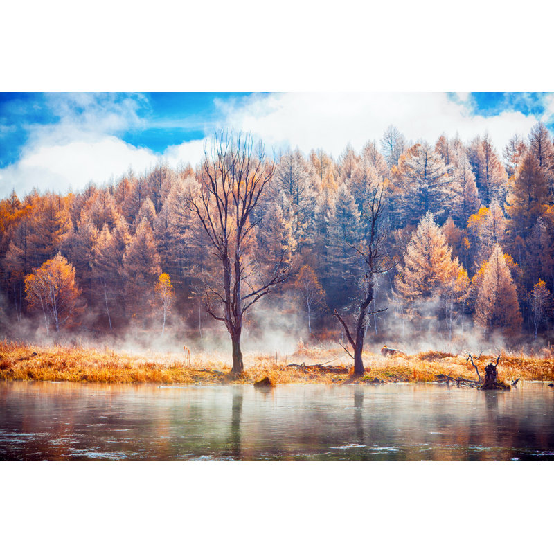 Autumn Landscape by Fzant - Wrapped Canvas Print, 20cm H x 30cm W x 3.8cm D