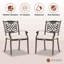 Chaise de patio empilable avec coussin-84938656