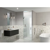 Albedo 24 in. x 78 in. Fully Frameless Hinge Shower Door