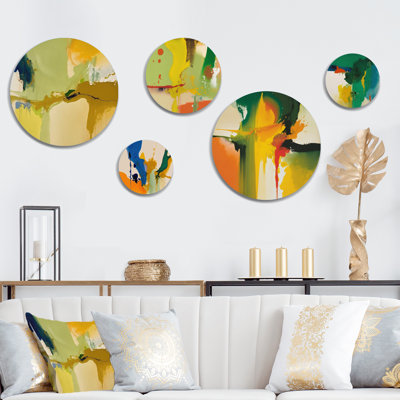 Abstract Wall Decor on Metal