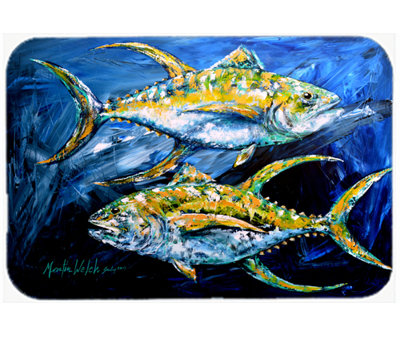 Caroline's Treasures Tuna Fish Glass Cutting Board