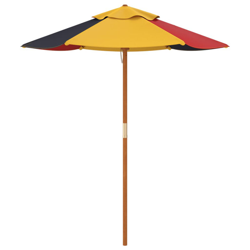 120cm Beach Parasol, Multicolored