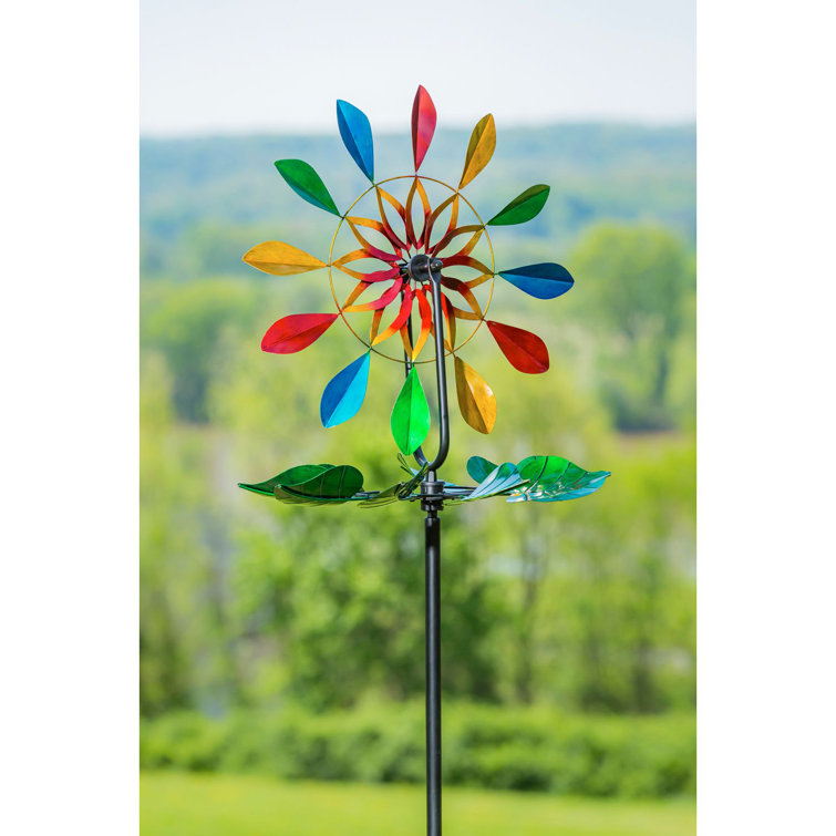 Arlmont & Co. Proulx Weather Resistant Metal Abstract Rotator - Wayfair ...