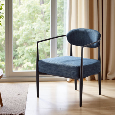 Fauteuil d'appoint rembourré Mid-Century