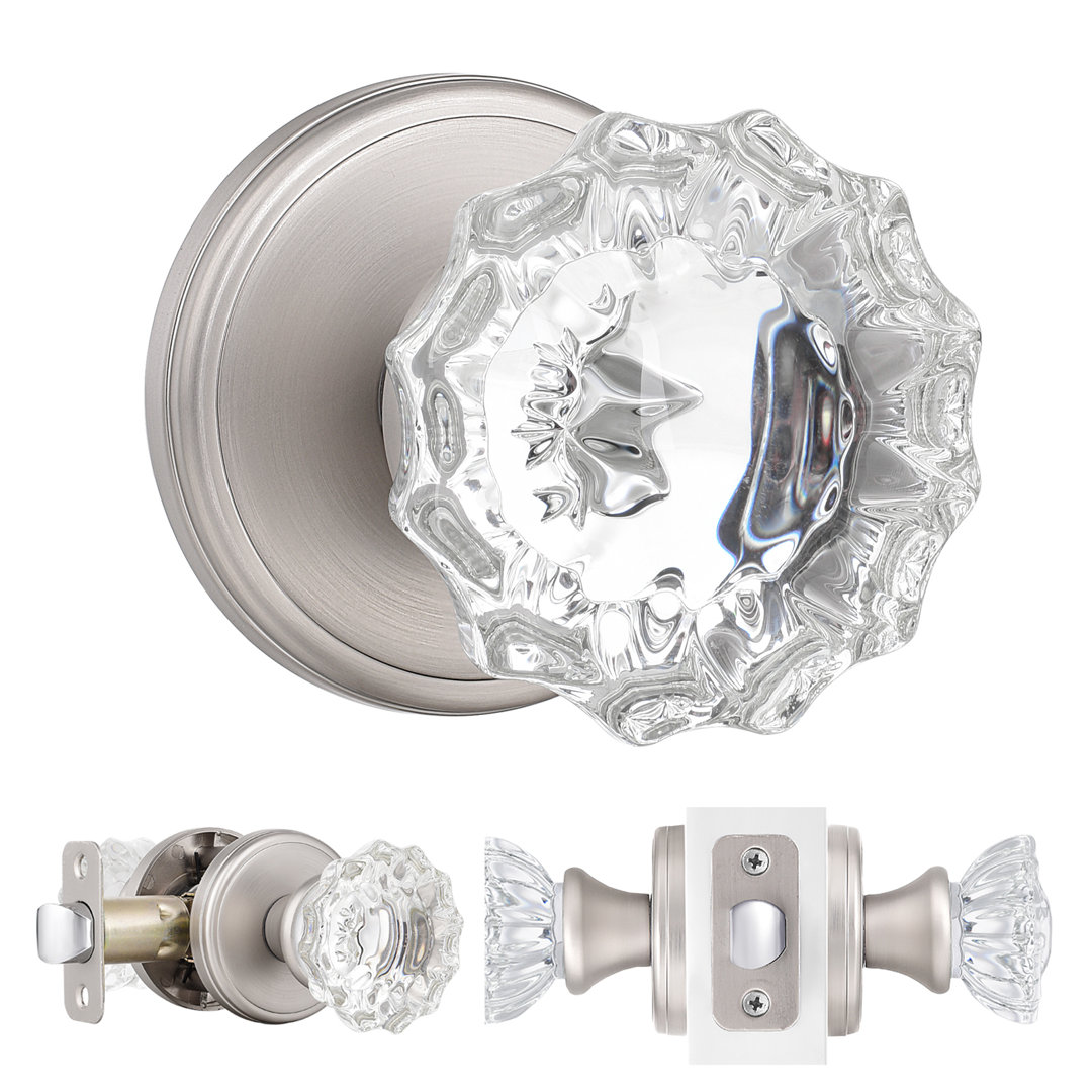 Coolnews Retro Elegant Series Crystal Passage Door Knobs coolnews 