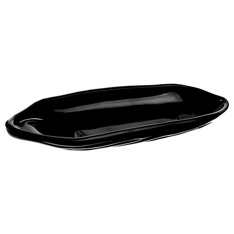 Symple Stuff Leeroy Glass Platter