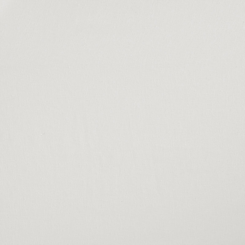 White Sheer Tab Top Faux Linen Kitchen Window Panel