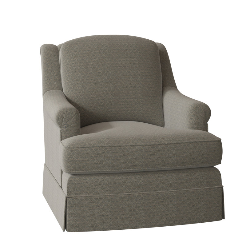 Milan 35.5" Wide Armchair, Stationary, 9508 Hazelnut