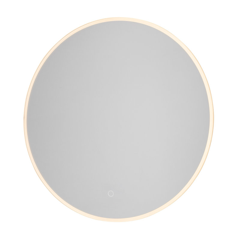 Miroir mural rond, 23,5 po x 13,5 po, Effet de halo