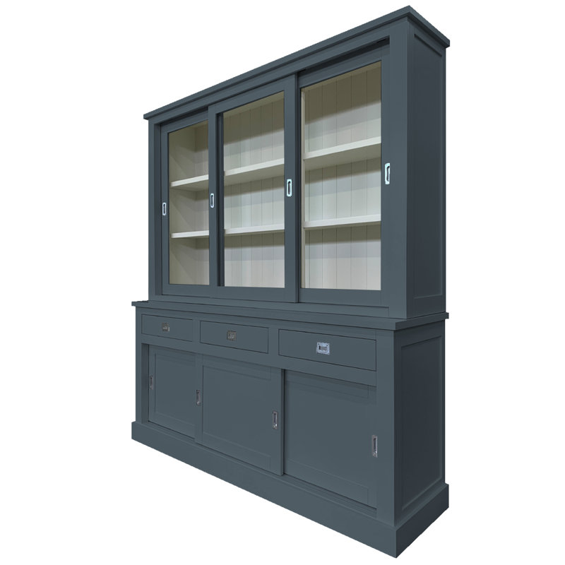 Lemire Display Cabinet, Blue/Grey