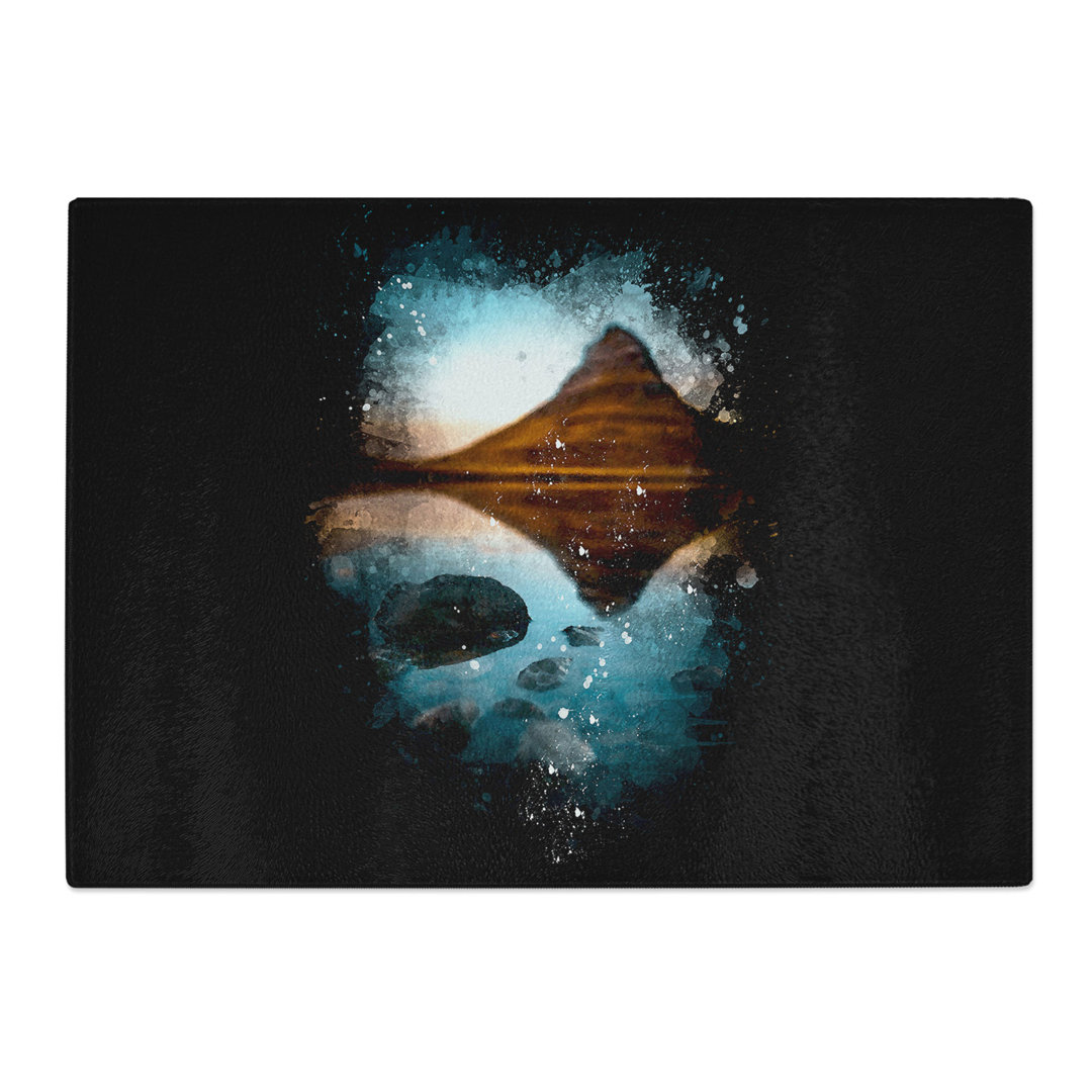 Tempered Glass Kirkjufell Mountain in Iceland Chopping Board
