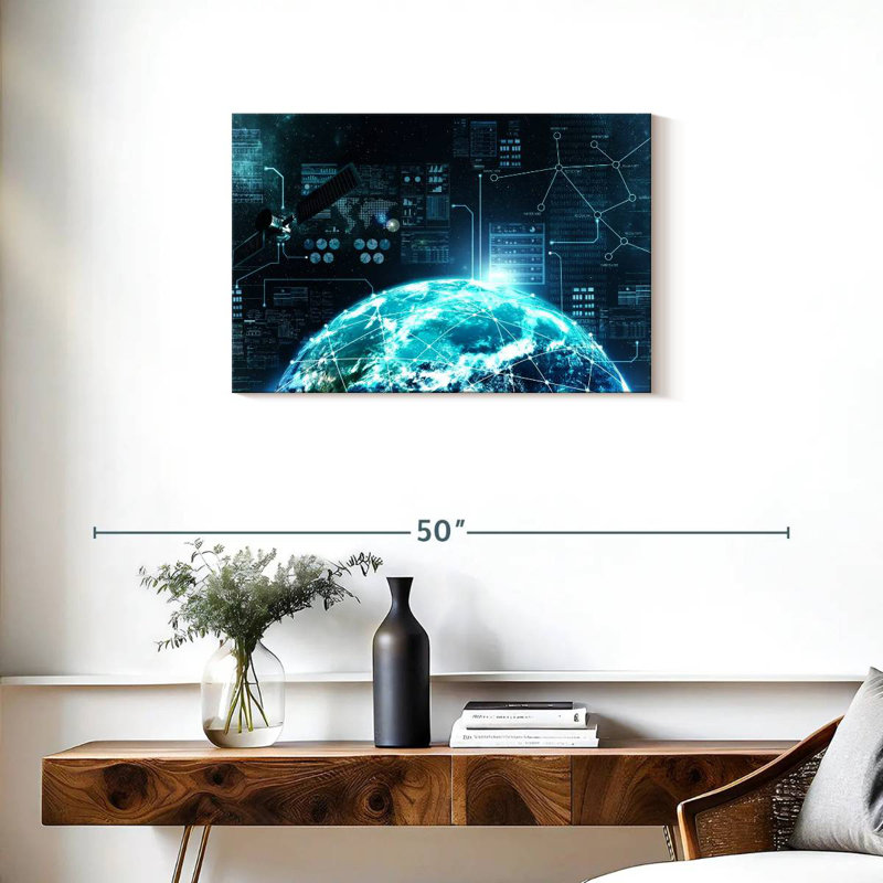Keiri Internet dans l'espace, H 20 po x l 30 po