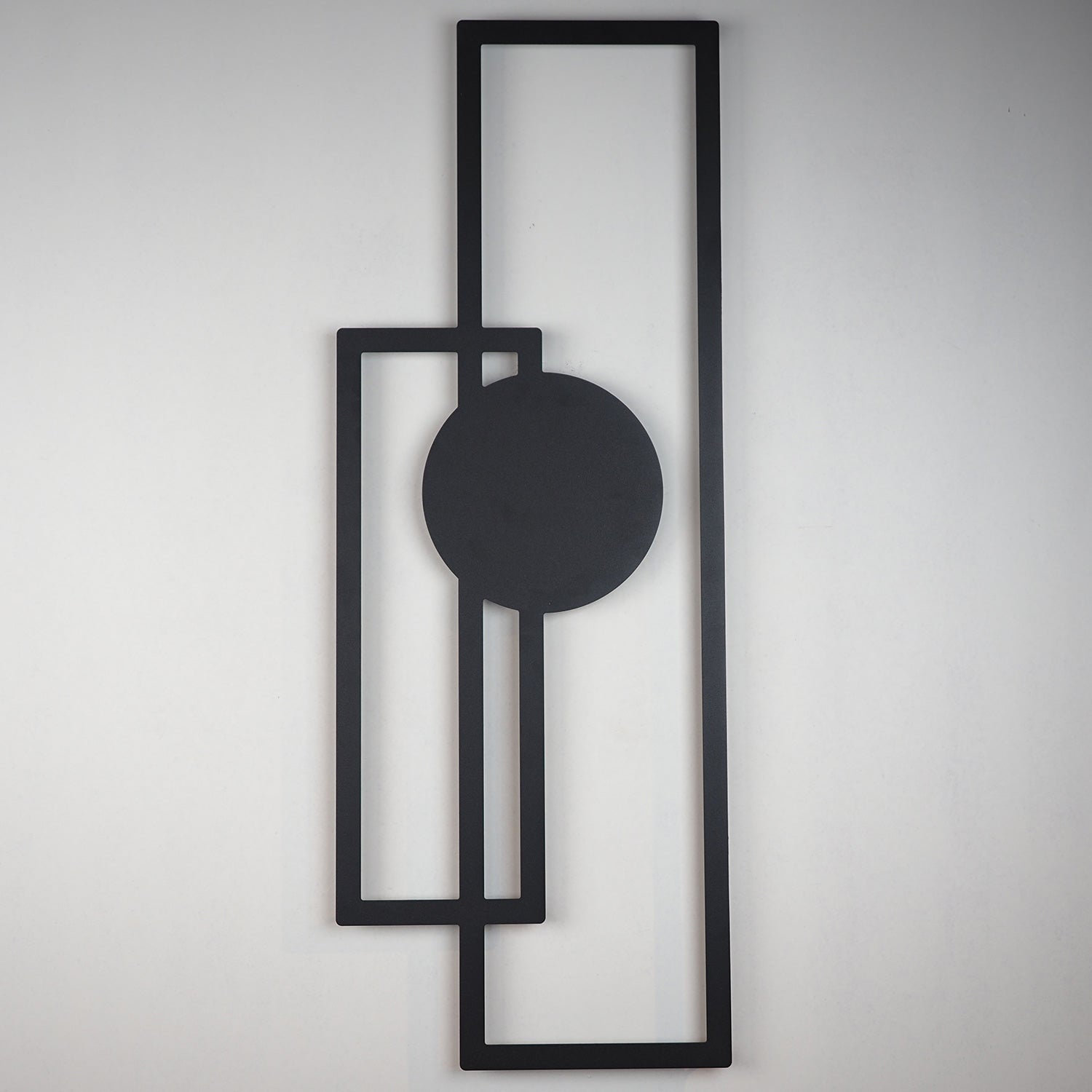 Lot 5 Décors Muraux Cactus En Métal Noir Resama - Art Mural Creux, Fer, 11x6 Pouces, Pour Bureau Salon