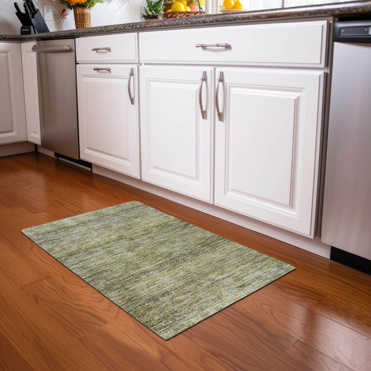 Machine Washable Indoor/Outdoor Cicel ACN1174 Aloe Rug
