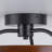 Pershing 1-Light Walnut Wood LED Semi-Flush Mount