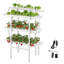 Ensemble de culture hydroponique, ensemble de culture hydroponique à 3 niveaux et 90 conduites en PVC avec arrosage programmé, tuyaux bloquant le soleil et la lumière, ensembles de culture de potager pour la plantation de légumes