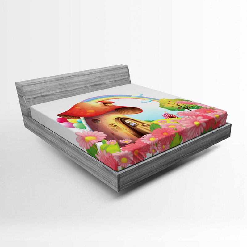 Mushroom Microfiber Fitted Sheet, Queen Fitted Sheet